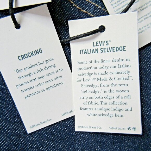 NWT Levi's Made & Crafted 721 High Rise Skinny in Rinse Selvedge Stretch Jean 25 - Picture 9 of 10